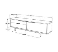 Hanah Home Conjunto de muebles de salón ON19-W Blanco