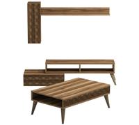 Hanah Home Conjunto de Muebles de Salón Planet - Nogal