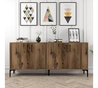 Hanah Home Consola Industrial Kiev - Walnut