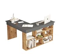 Hanah Home Ct5-Aa Mesa de Estudio Pino Atlántico y Negro