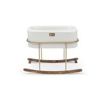 Hanah Home Cuna Hier Metal - Blanco, Dorado