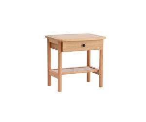Hanah Home Daisy Drawer Mesa de Noche Natural y Madera