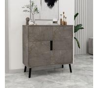 Hanah Home Darien - Gordion Marble, Black Wood