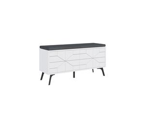 Hanah Home Dune Bench - Blanco