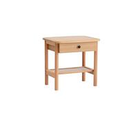 Hanah Home Elegant Nightstand with Wooden Legs, 55 x 55 x 45 cm | 100% MDF, Acabado Natural y Madera dormitorios Modernos y Espacios de Vida