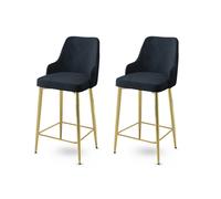 Hanah Home Enox Antracita y Dorado (Set de 2)