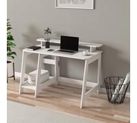Hanah Home Escritorio de Estudio Blanco con Estantes