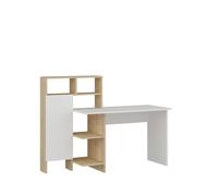 Hanah Home Escritorio de Estudio Blanco y Roble
