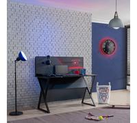 Hanah Home Escritorio de Estudio con Luces LED Antracita