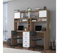 Hanah Home Escritorio de Estudio HA130 - 4017 Nogal y Blanco