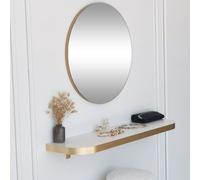 Hanah Home Espejo Gold 60 Dorado