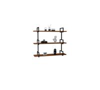 Hanah Home Estantería de Pared Industrial Nogal