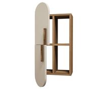 Hanah Home Estantería de Pared Rose - Walnut, Cream