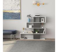 Hanah Home Estantería Karlin Blanco y Antracita
