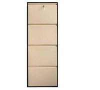Hanah Home Garda 4 Armario para Zapatos Marrón y Crema