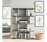 Hanah Home Harmon Estantería Antracita y Blanco