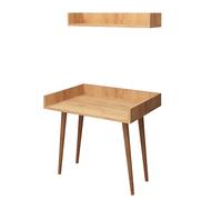 Hanah Home Harmony Mesa de Estudio Roble con Estante