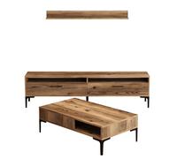 Hanah Home Istanbul Conjunto de Muebles de Salón Nogal