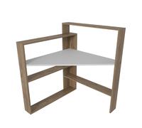 Hanah Home Kelly Mesa de Estudio Nogal y Blanco