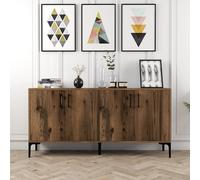 Hanah Home Kiev 160 Consola Industrial Nogal