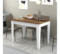 Hanah Home Kiev 511 Mesa de Cocina Nogal y Blanco