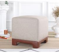 Hanah Home, Lenover: Cojín de suelo, color marrón, ideal para broncearse, composición: 50% algodón / 50% lino, dimensiones: 50 x 50 x 47 cm
