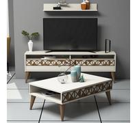 Hanah Home Line - Cream Conjunto de Muebles de Salón