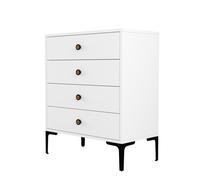 Hanah Home Lizbon 542 - Cómoda Blanca con 4 Cajones