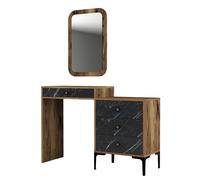 Hanah Home Lizbon 548 Tocador Nogal y Negro