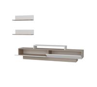 Hanah Home Lusi - Mueble de TV Blanco y Córdoba