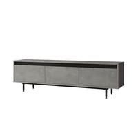 Hanah Home LV1-RL Soporte para TV con Patas de Metal Plateado y Negro