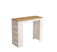 Hanah Home Mesa de bar St1-Aw Pino Atlántico y Blanco