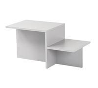 Hanah Home Mesa de café rústica Moderna, Gris, 80 x 40 x 40 cm, Fabricada con Tablero de partículas Recubierto de melamina 100%, Grosor: 18 mm, Espacios Modernos en casa y oficinas de Estudio,