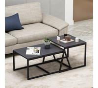 Hanah Home Mesa de Centro Antracita con Estantes