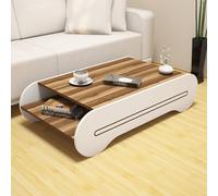 Hanah Home Mesa de Centro Cool - Nogal y Blanco