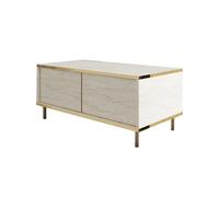 Hanah Home Mesa de Centro Imaj - Travertino y Oro