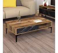 Hanah Home Mesa de Centro Istanbul Nogal y Negro