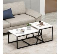 Hanah Home Mesa de Centro Minimal - Blanco