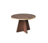 Hanah Home Mesa de Centro Mushroom Gold y Walnut