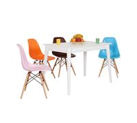 Hanah Home Mesa de Comedor Blanca Mms-504-Dd-2