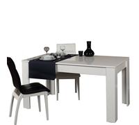Hanah Home Mesa de Comedor Extensible Bois - Shiny White