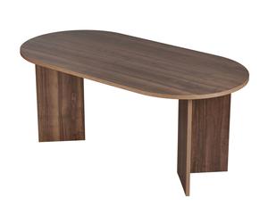 Hanah Home Mesa de Comedor Sablin - Venezia Walnut en Nogal