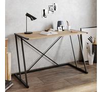 Hanah Home Mesa de Estudio Anemon Nogal y Negro