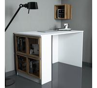 Hanah Home Mesa de estudio Blanco y nogal