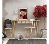 Hanah Home Mesa de estudio Soomin en Roble y Blanco