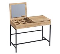 Hanah Home Mesa de maquillaje Linda - Roble y Negro