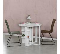 Hanah Home Mesa Plegable Extensible Blanco