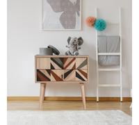 Hanah Home Mesita de Noche City Triangle Multicolor