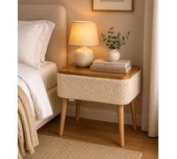 Hanah Home Mesita de noche Nova - Beige