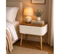 Hanah Home Mesita de noche Nova Blanco
